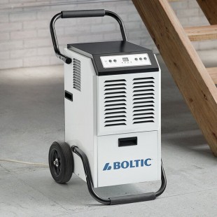Boltic 110 Pint Steel Commercial Dehumidifier with Drain Hose and Wheels - 115V, 728W Boltic 110 Pint Steel Commercial Dehumidifier with Drain Hose and Wheels - 115V, 728W