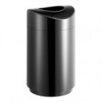 Rubbermaid® FGR2030EPLBK Eclipse Black Round Open Top Steel Trash Can with Rigid Plastic Liner 30 Gallon Rubbermaid® FGR2030EPLBK Eclipse Black Round Open Top Steel Trash Can with Rigid Plastic Liner 30 Gallon