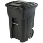 Toter ANA48-00BST 48 Gallon Brownstone Rotational Molded Wheeled Rectangular Trash Can with Lid Toter ANA48-00BST 48 Gallon Brownstone Rotational Molded Wheeled Rectangular Trash Can with Lid