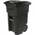 Toter ANA48-00BST 48 Gallon Brownstone Rotational Molded Wheeled Rectangular Trash Can with Lid Toter ANA48-00BST 48 Gallon Brownstone Rotational Molded Wheeled Rectangular Trash Can with Lid