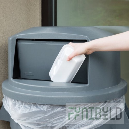 Rubbermaid® FG264788GRAY BRUTE Gray Round Dome Top for FG264300 Trash Cans 44 Gallon