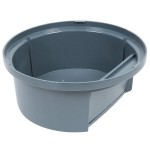 Rubbermaid® FG264788GRAY BRUTE Gray Round Dome Top for FG264300 Trash Cans 44 Gallon