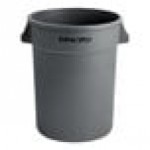 Advantage Supplies 32 Gallon Gray Round Commercial Trash Can
