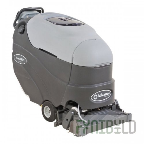 Advance AquaPLUS AXP 56317007 Carpet Extractor with (4) 255 Ah AGM Batteries, Onboard Charger, and Brushes - 16 Gallon / 20 Gallon