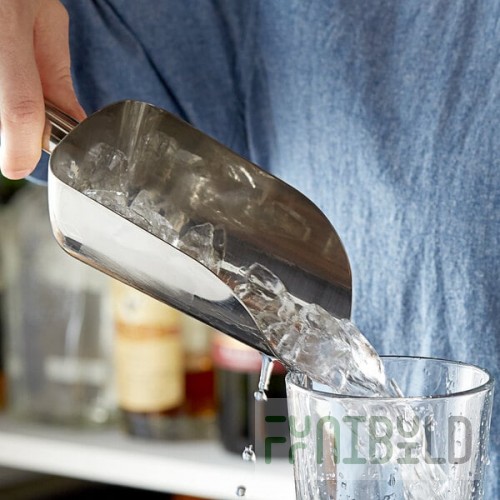 TableCraft BSC1216 12-16 oz. Stainless Steel Ice Scoop