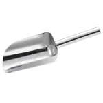TableCraft BSC1216 12-16 oz. Stainless Steel Ice Scoop TableCraft BSC1216 12-16 oz. Stainless Steel Ice Scoop