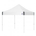 E-Z Up EP3STL10KFWHTPN Enterprise Instant Shelter 10' x 10' Punch Canopy with White Frame