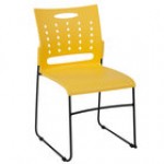 Flash Furniture RUT-2-BL-GG Hercules Blue Sled Base Stack Chair with Air-Vent Back Flash Furniture RUT-2-BL-GG Hercules Blue Sled Base Stack Chair with Air-Vent Back