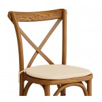 Lancaster Table & Seating Vineyard Barrel Brown Wood Cross Back Chair with 1