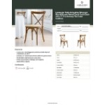 Lancaster Table & Seating Vineyard Barrel Brown Wood Cross Back Chair with 1