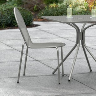 Lancaster Table & Seating Harbor Gray Outdoor Side Chair Lancaster Table & Seating Harbor Gray Outdoor Side Chair