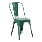 Lancaster Table & Seating Alloy Emerald Green Outdoor Cafe Chair