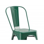 Lancaster Table & Seating Alloy Emerald Green Outdoor Cafe Chair