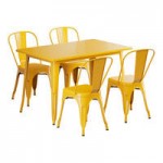 Lancaster Table & Seating Alloy Emerald Green Outdoor Cafe Chair