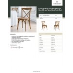 Lancaster Table & Seating Vineyard Barrel Brown Wood Cross Back Chair