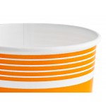 Choice 12 oz. Orange Paper Frozen Yogurt / Food Cup - 50/Pack Choice 12 oz. Orange Paper Frozen Yogurt / Food Cup - 50/Pack