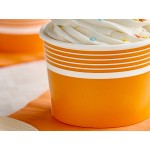 Choice 12 oz. Orange Paper Frozen Yogurt / Food Cup - 50/Pack Choice 12 oz. Orange Paper Frozen Yogurt / Food Cup - 50/Pack