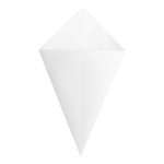 Carnival King 20 oz. White Square Cardboard Fry Cone - 500/Case Carnival King 20 oz. White Square Cardboard Fry Cone - 500/Case