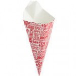 Carnival King 20 oz. White Square Cardboard Fry Cone - 500/Case Carnival King 20 oz. White Square Cardboard Fry Cone - 500/Case