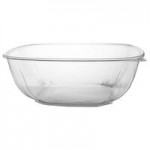 Fineline 15048L-BK Super Bowl Plus 48 oz. Black Wide Square PET Plastic Bowl - 150/Case Fineline 15048L-BK Super Bowl Plus 48 oz. Black Wide Square PET Plastic Bowl - 150/Case