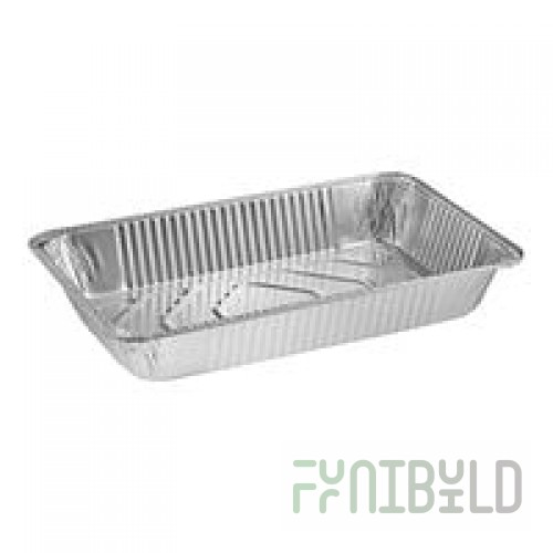 Western Plastics Full Size Heavy-Duty Foil Steam Table Pan 3 3/8