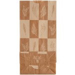 Bagcraft Packaging 300284 8 lb. EcoCraft Dubl-Wax® Kraft Bag with Artisan Print - 500/Case Bagcraft Packaging 300284 8 lb. EcoCraft Dubl-Wax® Kraft Bag with Artisan Print - 500/Case