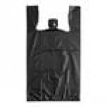 Choice Customizable 1/6 Standard Size 2.25 Mil Gray Unprinted Reusable Extra Heavy-Duty Plastic T-Shirt Bag - 250/Case