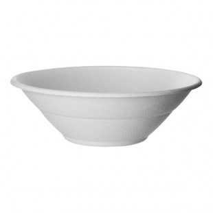 Eco-Products Vanguard 32 oz. Compostable Sugarcane Round Noodle Bowl - 400/Case Eco-Products Vanguard 32 oz. Compostable Sugarcane Round Noodle Bowl - 400/Case