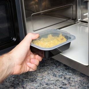 Pactiv Newspring NC-818-B 12 oz. Black VERSAtainer Rectangular Microwavable Container with Lid - 150/Case Pactiv Newspring NC-818-B 12 oz. Black VERSAtainer Rectangular Microwavable Container with Lid - 150/Case