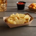#100 1 lb. Natural Eco-Kraft Customizable Paper Food Tray - 250/Pack #100 1 lb. Natural Eco-Kraft Customizable Paper Food Tray - 250/Pack