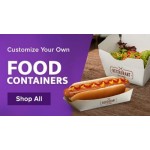 #100 1 lb. White Customizable Paper Food Tray - 1,000/Case #100 1 lb. White Customizable Paper Food Tray - 1,000/Case