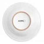 Acopa 10 oz. Bright White Wide Rim Rolled Edge Rim Stoneware Soup and Pasta Bowl - Sample