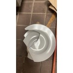 Acopa 10 oz. Bright White Wide Rim Rolled Edge Rim Stoneware Soup and Pasta Bowl - Sample