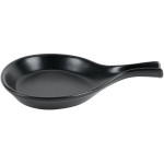 Hall China from Steelite International HL16770AFCA Foundry 18 oz. Black China Fry Pan Server - 12/Case Hall China from Steelite International HL16770AFCA Foundry 18 oz. Black China Fry Pan Server - 12/Case