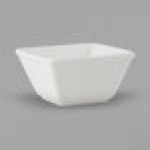 Tuxton ABU-040 Napa AlumaTux 8 oz. Pearl White (European White) Square China Bowl - 24/Case Tuxton ABU-040 Napa AlumaTux 8 oz. Pearl White (European White) Square China Bowl - 24/Case