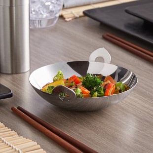 Vollrath 59793 6 oz. Mini Stainless Steel Wok