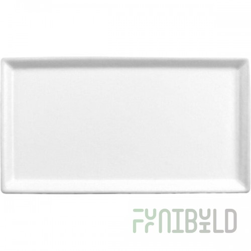 GET Bugambilia Fit Perfect Mod White Aluminum Serving Platter / Lid for 1/3 Size Food Pans LCIH1/3-MOD-WW