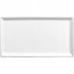 GET Bugambilia Fit Perfect Mod White Aluminum Serving Platter / Lid for 1/3 Size Food Pans LCIH1/3-MOD-WW