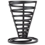 American Metalcraft FCD1 Flat Coil Wrought Iron Cone Basket - 5