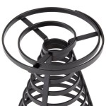 American Metalcraft FCD1 Flat Coil Wrought Iron Cone Basket - 5