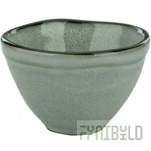 International Tableware Luna 3 oz. Ash Round Porcelain Fruit / Sauce Dish - 36/Case