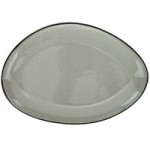 International Tableware Luna 3 oz. Ash Round Porcelain Fruit / Sauce Dish - 36/Case