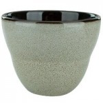 International Tableware Luna 3 oz. Ash Round Porcelain Fruit / Sauce Dish - 36/Case