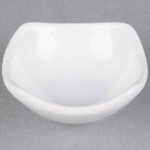 American Metalcraft SQSC15 Squound 1.5 oz. White Ceramic Sauce Cup - 12/Case