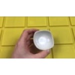 American Metalcraft SQSC15 Squound 1.5 oz. White Ceramic Sauce Cup - 12/Case
