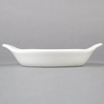 Hall China from Steelite International HL4340ABWA 12 oz. Round Bright White China Au Gratin / Shirred Egg Dish - 24/Case Hall China from Steelite International HL4340ABWA 12 oz. Round Bright White China Au Gratin / Shirred Egg Dish - 24/Case