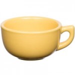 Tuxton BSB-3503 1.01 Qt. Saffron China Menudo / Pasta / Salad Bowl - 12/Case Tuxton BSB-3503 1.01 Qt. Saffron China Menudo / Pasta / Salad Bowl - 12/Case