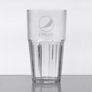 GET 9922-CP Bahama 22 oz. Clear Pepsi® SAN Plastic Tumbler - 72/Case