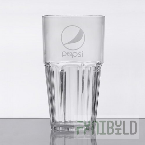 GET 9922-CP Bahama 22 oz. Clear Pepsi® SAN Plastic Tumbler - 72/Case