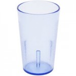 Cambro 1200P401 Colorware 12.6 oz. Customizable Slate Blue Customizable SAN Plastic Tumbler - 6/Pack